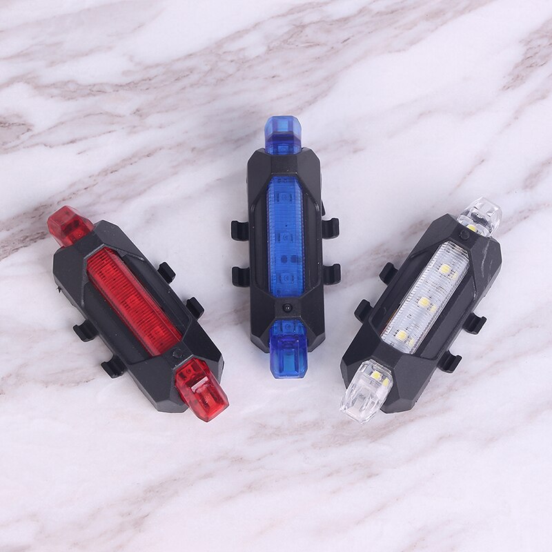 Usb Oplaadbare Fiets Led Achterlicht Fiets Veiligheid Fietsen Waarschuwing Achter Lamp