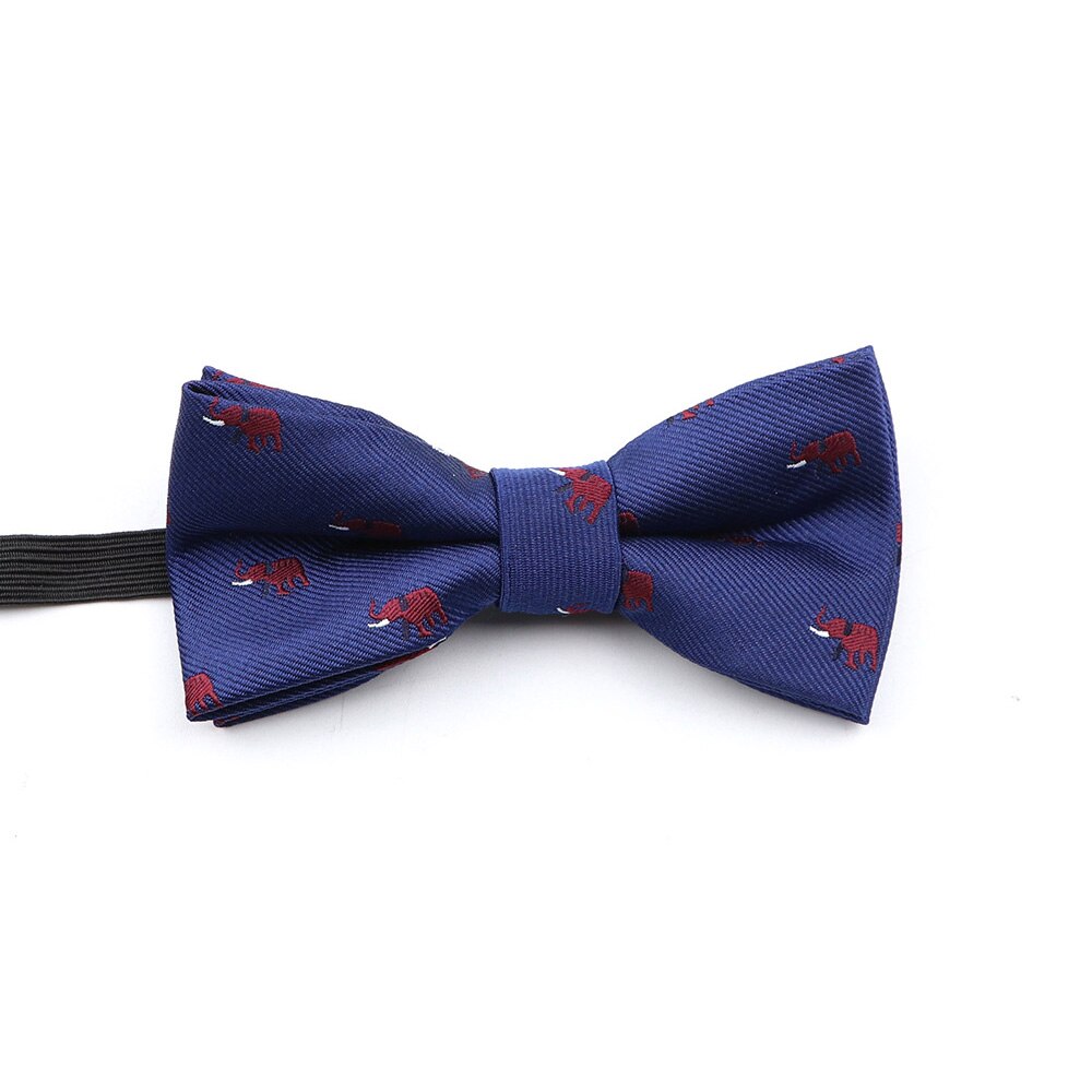 Nuovo papillon tessuto Jacquard per uomo bambino animale insetto Shiba Inu papillon festa di nozze casuale poliestere farfalla regalo carino