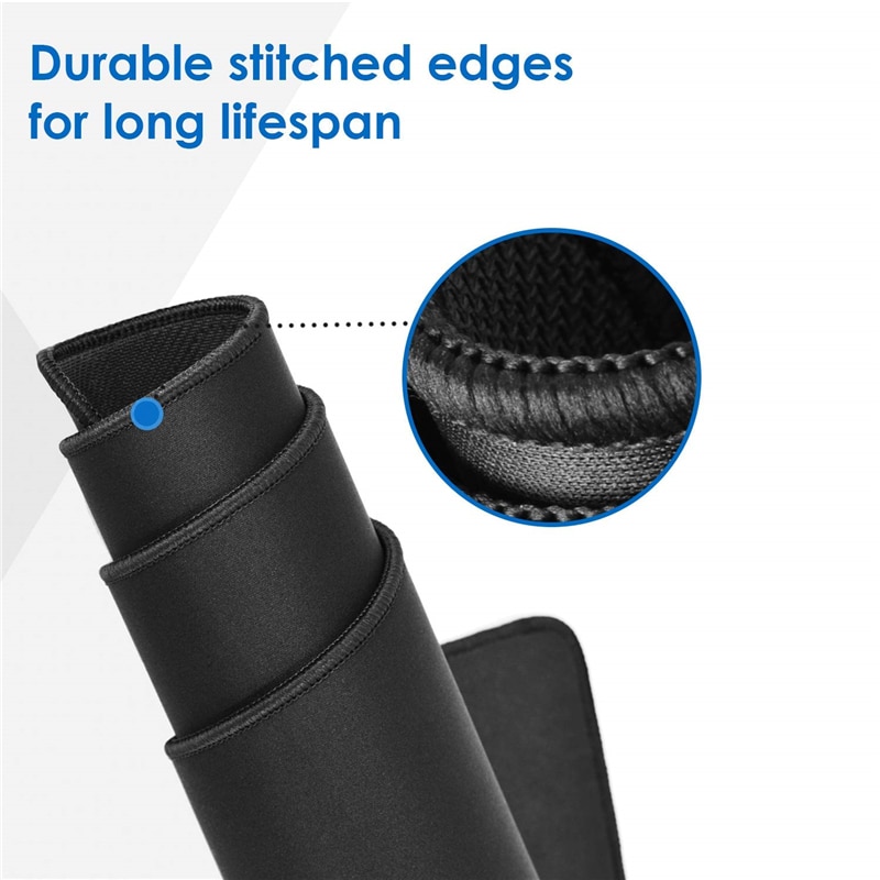 Alfombrilla de juego grande para ratón alfombrilla de ratón para teclado de ordenador grande, Base antideslizante, bordes cosidos duraderos, Ideal para ambos juegos