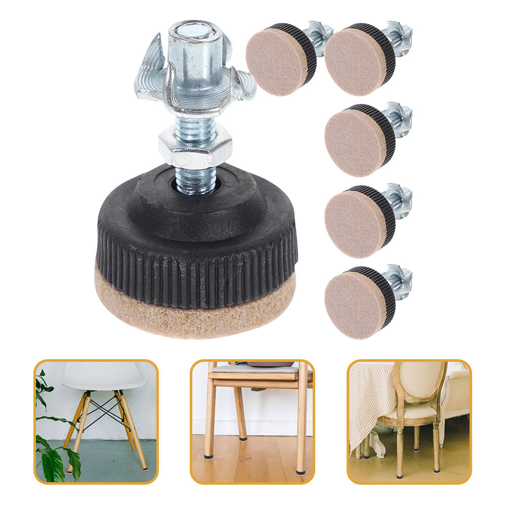 6 pcs Heavy Duty Adjustable Leveling Feet Furniture Leveling Screw Leg levelers