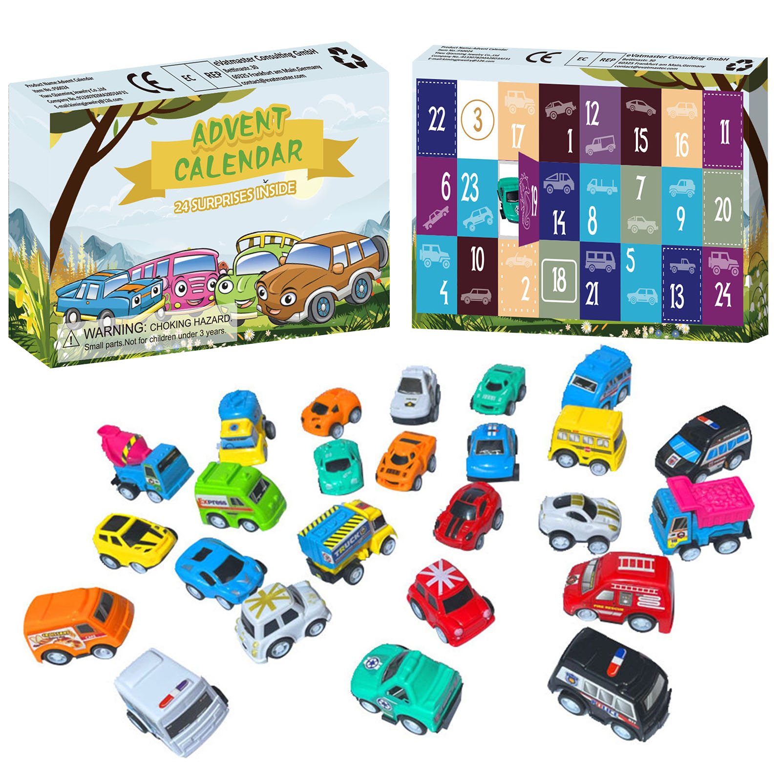 Kerst Advent Countdown Kalender Dinosaurussen Geschenkdoos 24Pcs Knijp Dier Speelgoed Dier Standbeelden Educatief Leuk Speelgoed Voor Kind: G