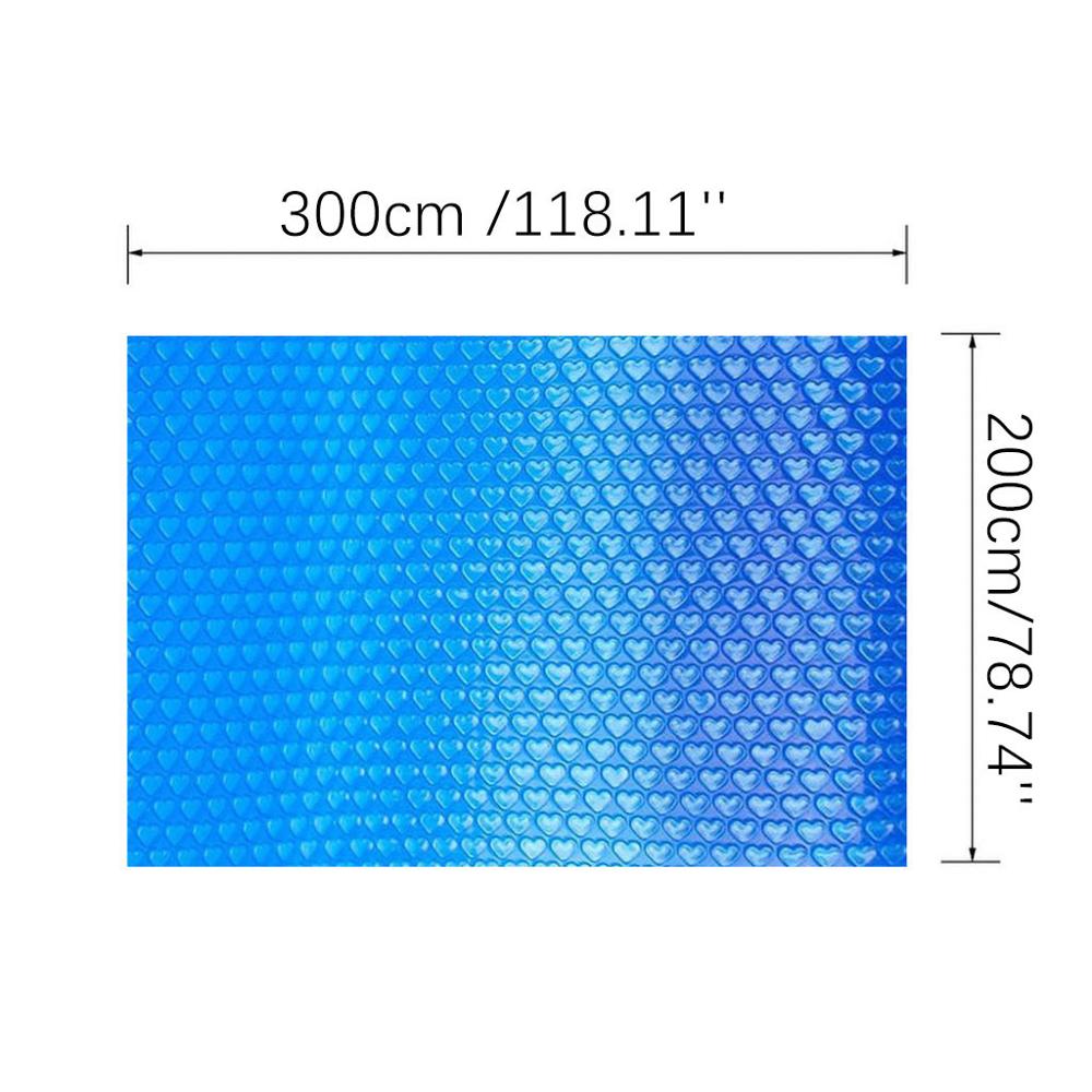 Zwembad Copertura Per Piscina Solare 15ft Piscina Copertura Zwembad Copertura Della Piscina Solare Della Copertura Del Piede di Cui Sopra Terra Blu di Protezione di Nuoto Piscina: 300X200cm