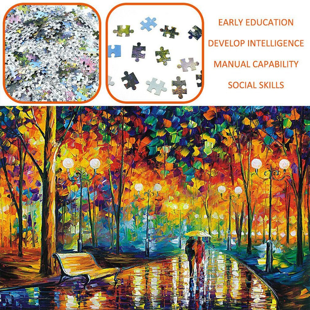 1000 Pieces Of Oil Painting Adult Intellectual Puzzle Toy Learning Education