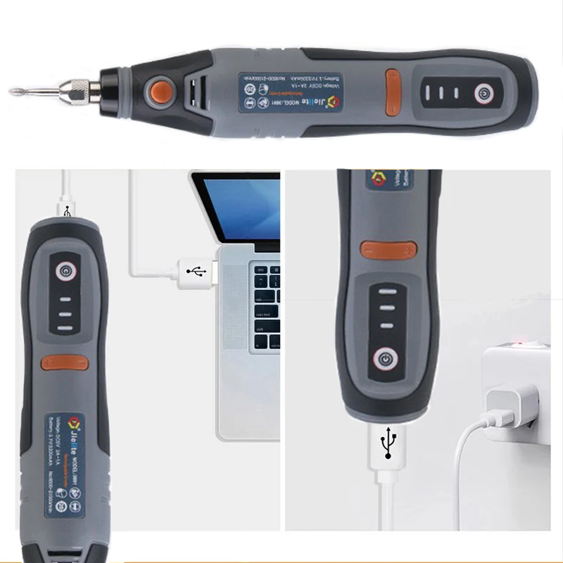 JANGKLIFE USB outil rotatif sans fil Dremel Mini perceuse stylo de gravure électrique Mini perceuse sans fil avec accessoires ensemble de bricolage