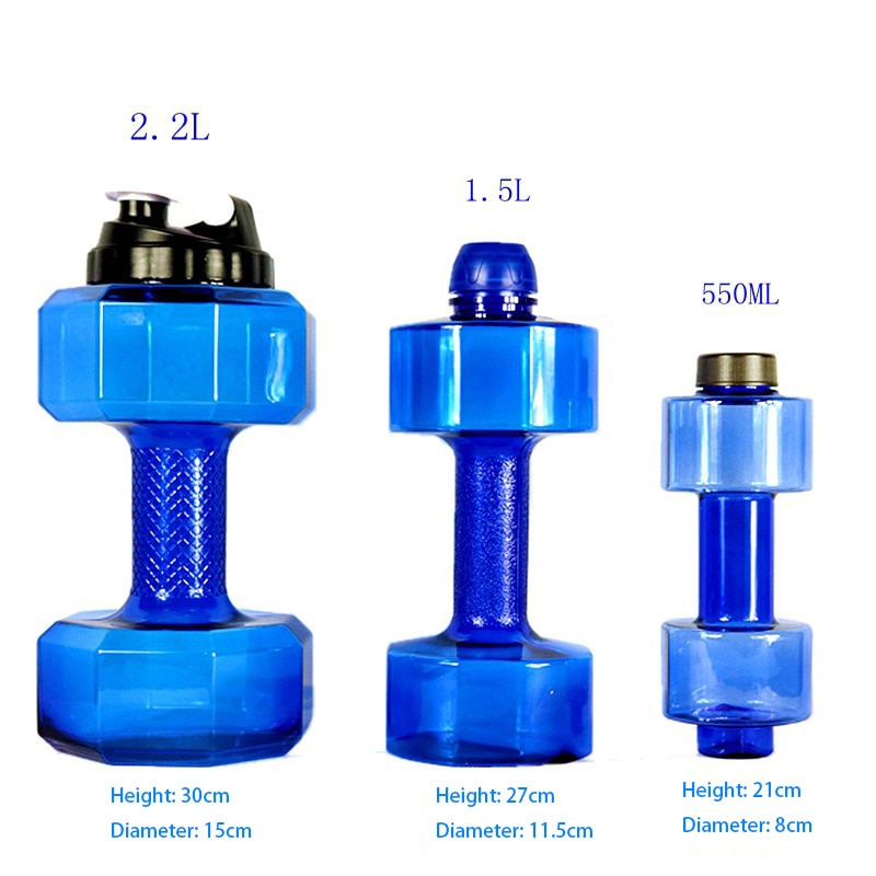 Dumbbells Plastic Grote grote Capaciteit Gym Sport Water Outdoor Fitness Fiets Camping Fietsen Fles Fitness Voor Mannen