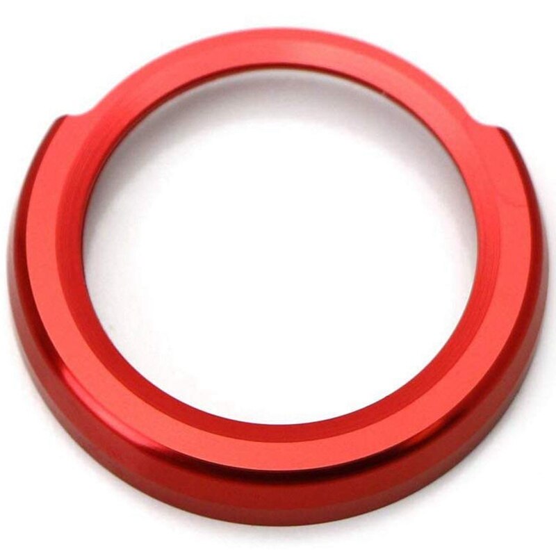 Red Aluminum Keyless Engine Push Start Button Decoration Ring Trim for BMW 2 3 4 Series X1 (F22 F30 F32 F34 F48)