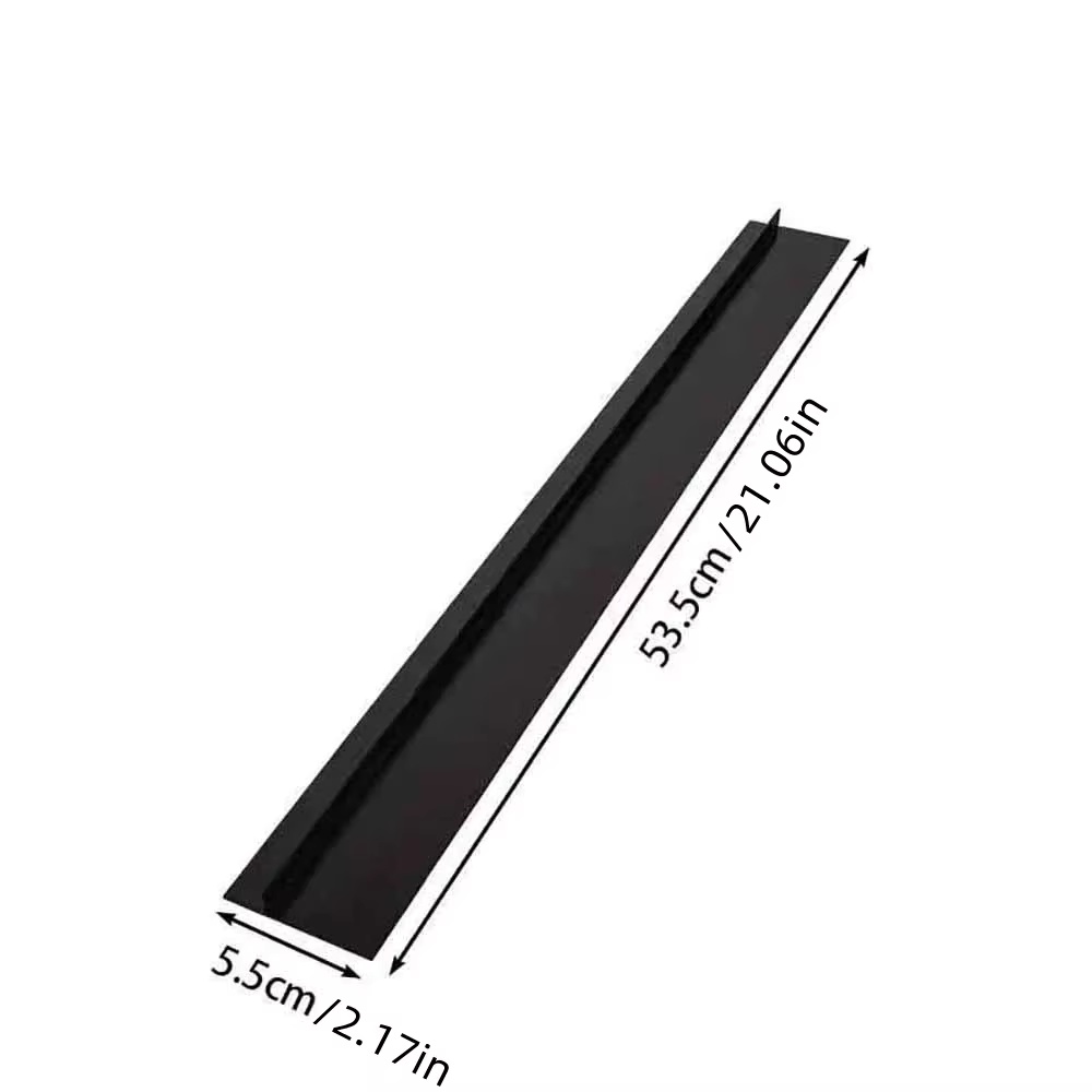 Striscia per spazi vuoti in silicone, striscia sigillante per fornelli a gas da cucina, striscia antimacchia antiolio da cucina, striscia per inserti sigillanti in silicone: Argento