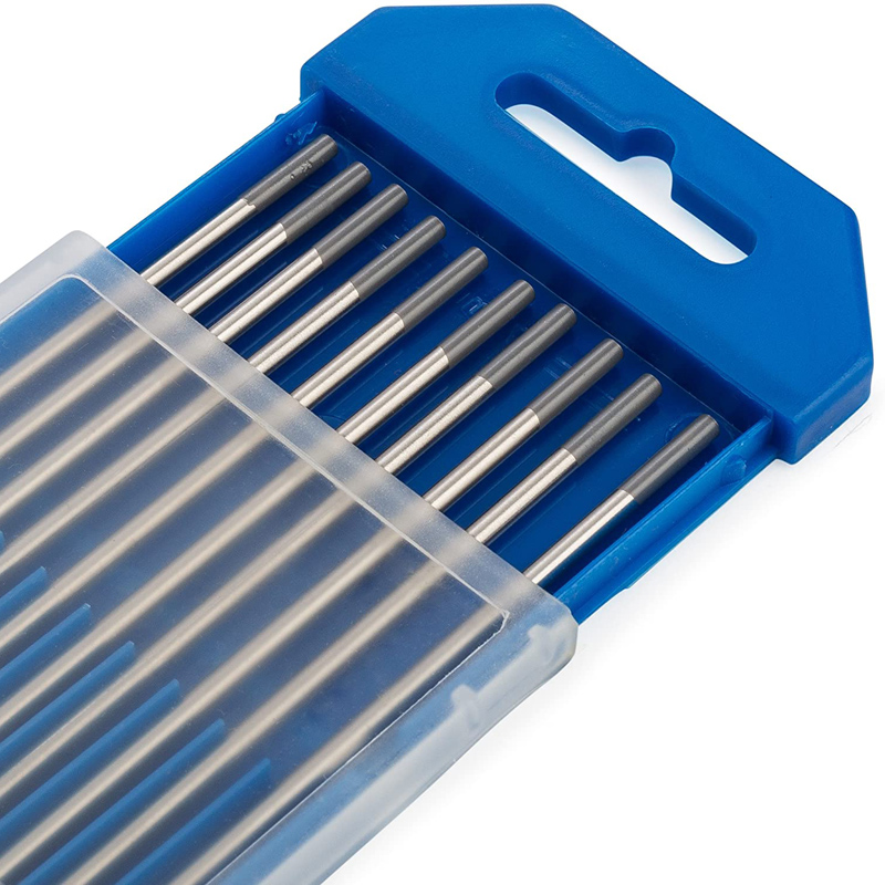 Tig Tungsten Welding Electrodes 10 Pieces Set Argon Arc Welding Rods Electrode WC20 WT20 WP20 WL20: gray / 2.4mm