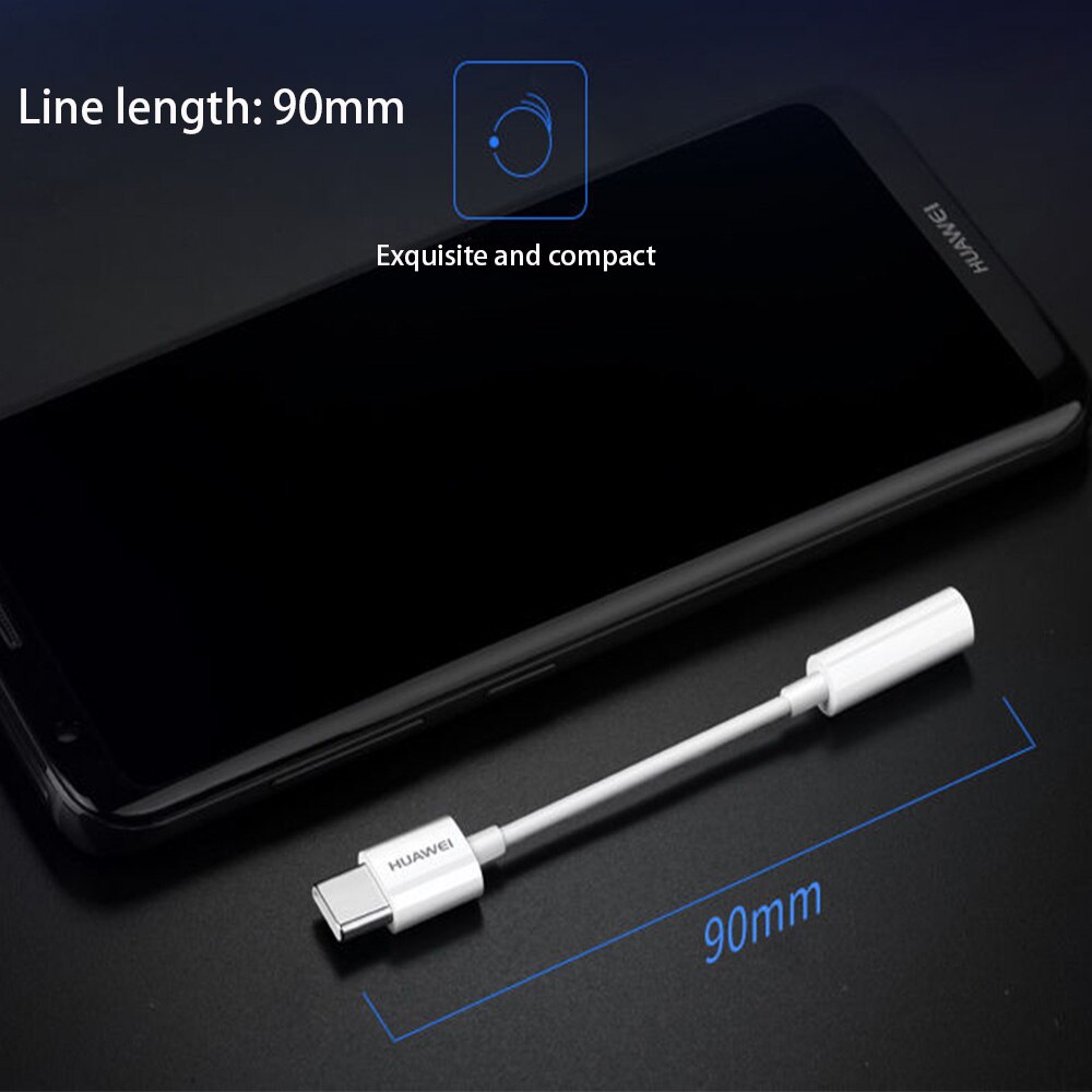 Câble Audio HUAWEI Type C 3.5 Jack câble pour écouteurs USB C à 3.5mm adaptateur pour écouteurs pour Huawei P10 P20 pro Mate 10 Pro 20