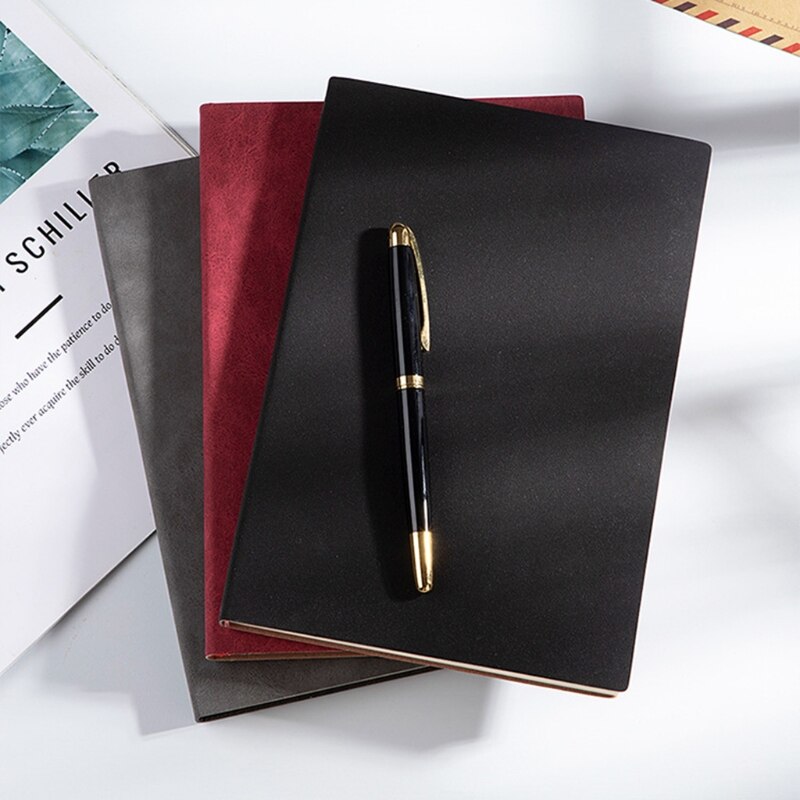 Retro Style Notebook Soft Leather Thickened A5 Notepad Stationery