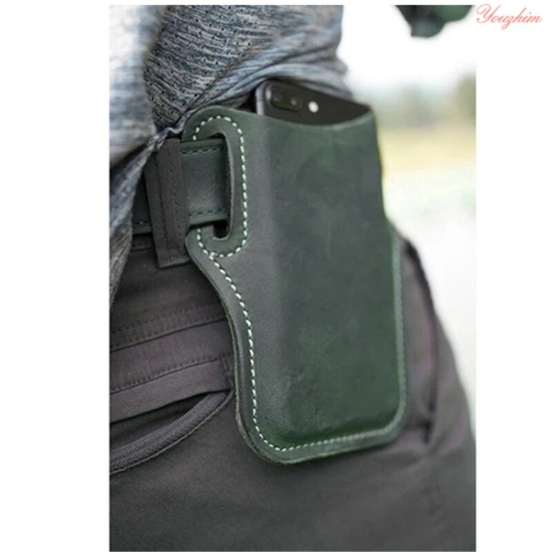 Ougger Waist Bag Men's Running Bag Skin Cell Phone Pocket Outdoor Cell Phone Holster Sports Leisure Yao Gua Mobile Phone Bag