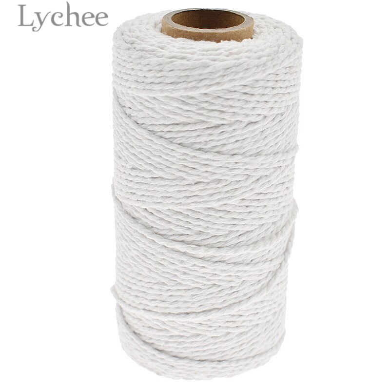 Lychee Life 100 Yards 2mm Colorful Cotton Thread High Ouality Sewing Thread DIY Sewing Accessories For Jeans Clothes Curtain