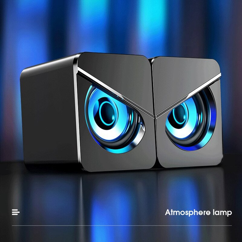 3D Sound Effect Dual Speaker Computer o, Usb Wired Home Desktop Office Gaming Notebook Subwoofer Speaker