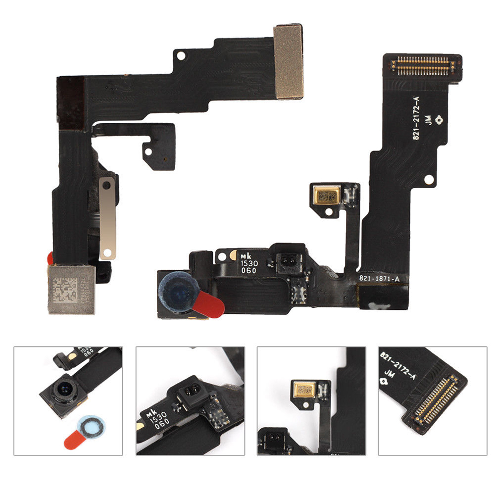 Full Set LCD Parts For iPhone 6 6s Plus Front Camera Home Button With Screw Ear Speaker Replacement