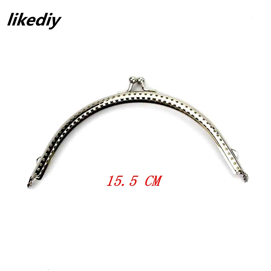 20 Teile/los 5 Größen Glänzend Silber Grundlegende Bogen Metall Geldbörse Rahmen Kuss Schließe Sperre DIY Tasche Zubehör 8.5/10.5/12.5/15.5/18,5 CM