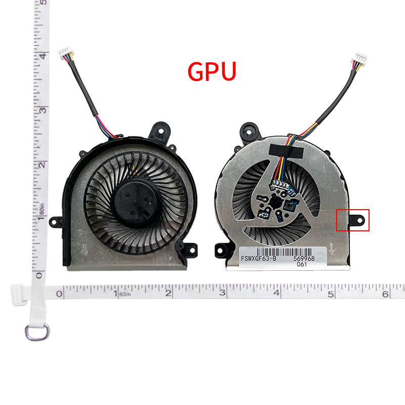 Ventilateur de refroidissement pour ordinateur portable, pour gelée GF65 GF63 GF76 GL76 GF66 MS-1583/1581/16R1/16Inter/16R3/16R5/16W1 WF65 N413 N433 N477 N459 N460: green