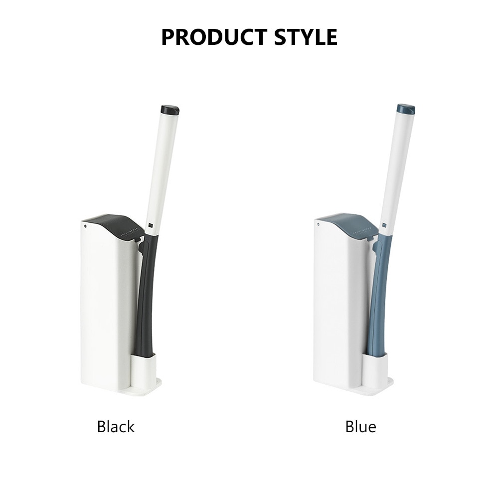 Ensemble de brosses des toilettes jetables, pour la maison, avec manche Long, système hygiénique moderne, porte-balais pour la salle de bain