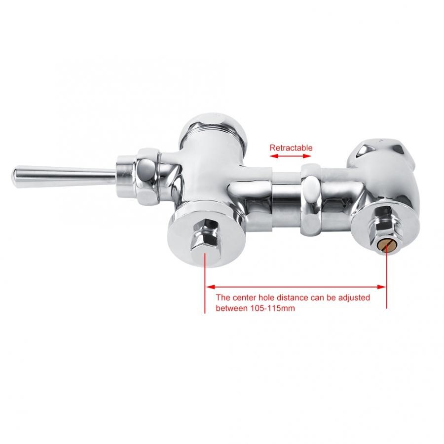0.8-1.2Mpa Bathroom Toilet Urinal Flush Valve Hand Pressing Type Manual Delay Automatic Shutoff Flushing Valve For Toilet Bath