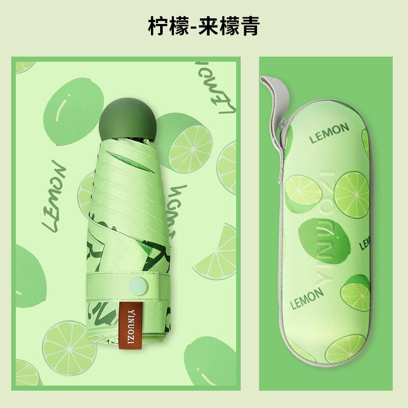 Capsule paraplu fruit zonnebrandcrème mini tas paraplu.: 3