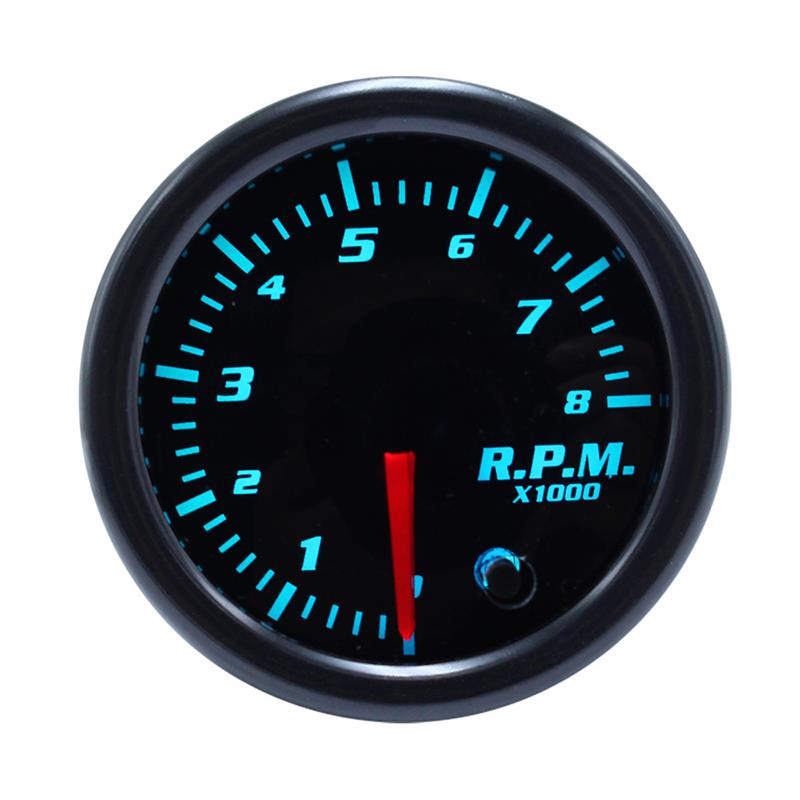 7 Color 2&quot; 52mm Tacometro RPM Meter LED Car Auto Tachometer Gauge Gauge Vacuum Car Meter Pointer Universal for Gasoline Motor: Tachometer