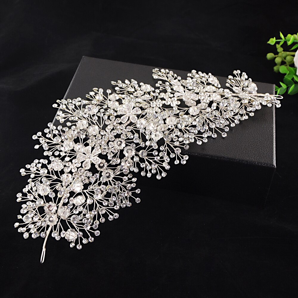 Trixy sh240 acessórios de vestido de casamento prata strass cintos para as mulheres floral faixa nupcial acessórios para vestido de noite