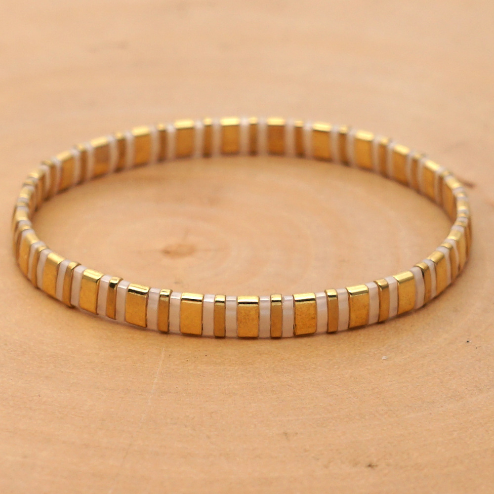 Pulsera Bohemia MIYUKI para mujer, brazalete de cuentas de TIla multicolor, joyería étnica, Bisutería