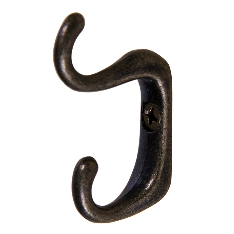 Zink legering materiale antik bronze farve halskæde osv smykker mini lille dobbelt/dobbelt krog holder: Default Title
