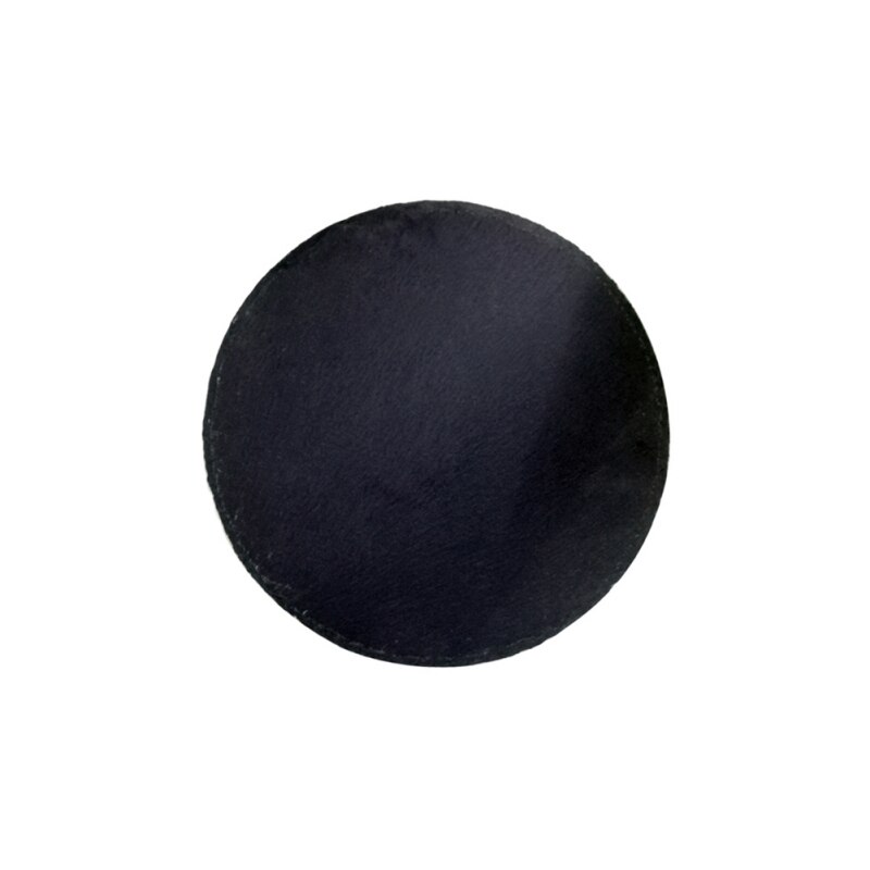 Slate Stone Coasters Rectangle Black Serving Plate For Cake Bar Kitchen Natural Edge Stone Drink Coaster Pad: Silver