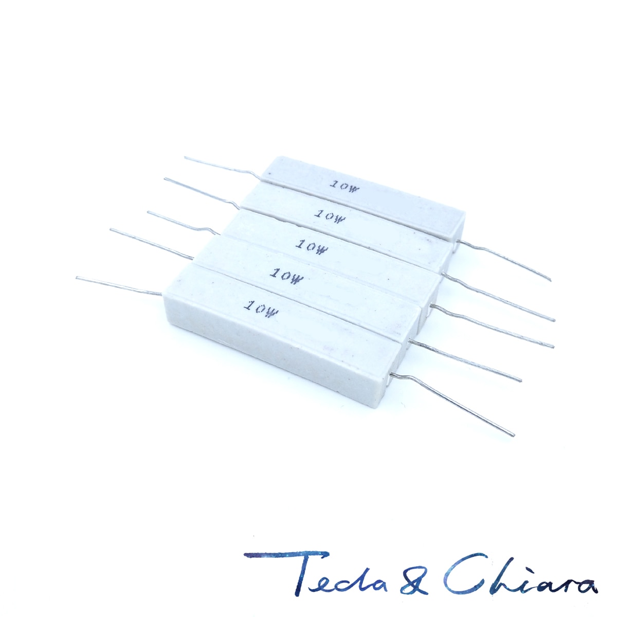 10Pcs 12 Ohm R 12R 12ohm 5% 10W Cement Keramische Power Horizontale Weerstand Weerstand