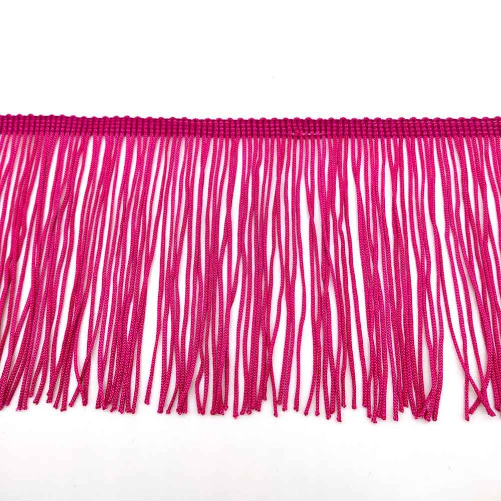 1 Yards van Pack 4 "Breedte Franjes Kant Polyerter Fibre Kwastje Kleding Accessoires Latin Trouwjurk Kwastje Lint diy: Rose