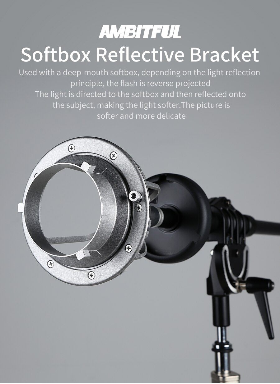 AMBITFUL 135mm 144mm 150mm Ring Adapter for Bowens Elinchrom Profoto Mount for AMBITFUL AL-06 AL-16