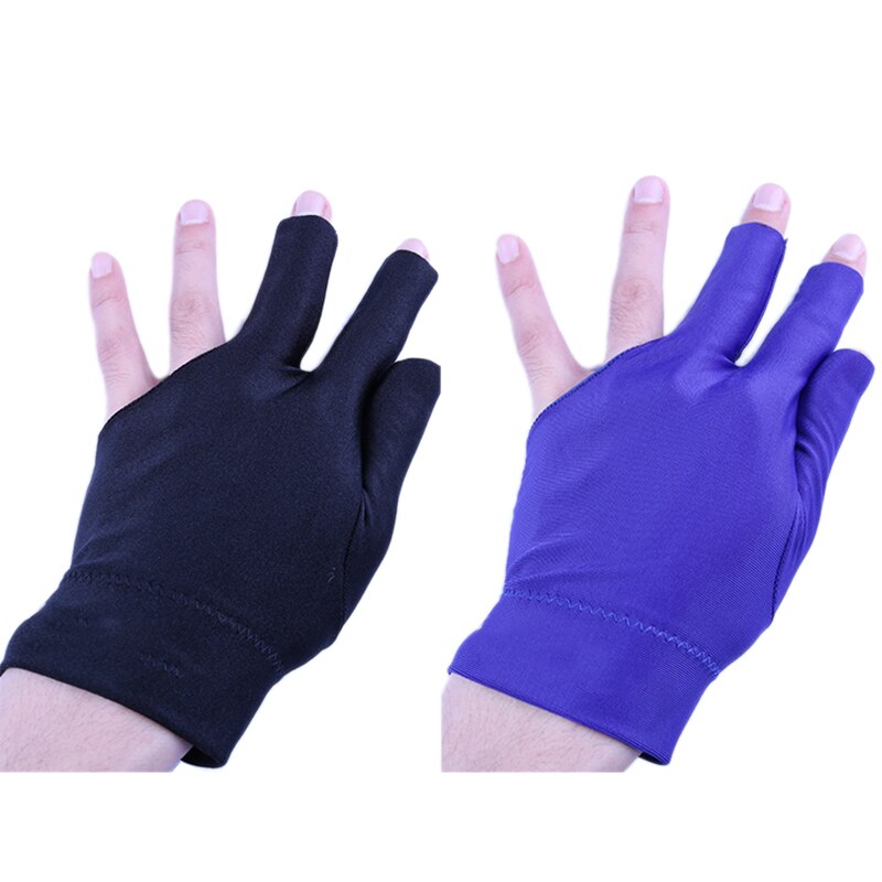 Liplasting Sport Gloves Snooker Sport Glove Sport Billiard Cue Glove Pool Left Hand Open Three Finger Accessory