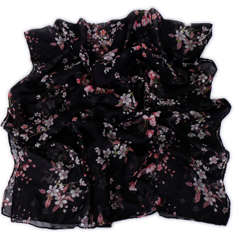 Cachecol feminino liso viscose, echarpe muçulmano hijab flor turbina outono lenço/cachecol 180*80cm 1 peça