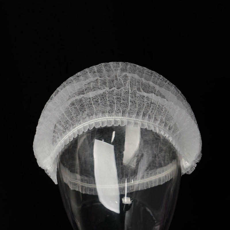 100 Pcs Disposable Bouffant Cap Hair Nets Beauty Salon Head Cover Hats Catering Mob Caps Hygiene