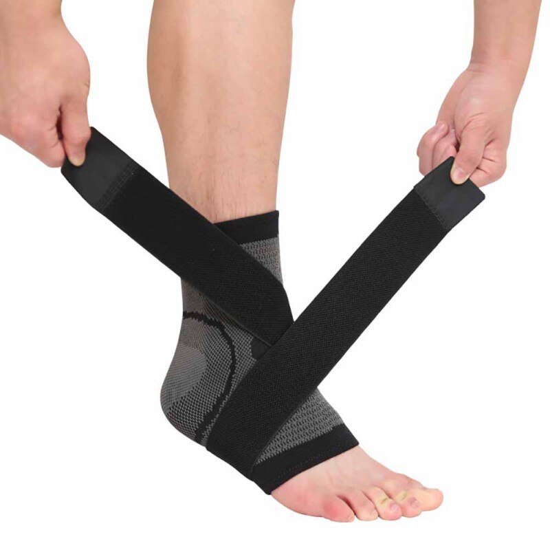 1PCS 3D Tecelagem Elástico Cinta de Nylon de Segurança Protetor de Taekwondo Fitness Futebol Basquete Apoio Tornozelo Cinta Badminton