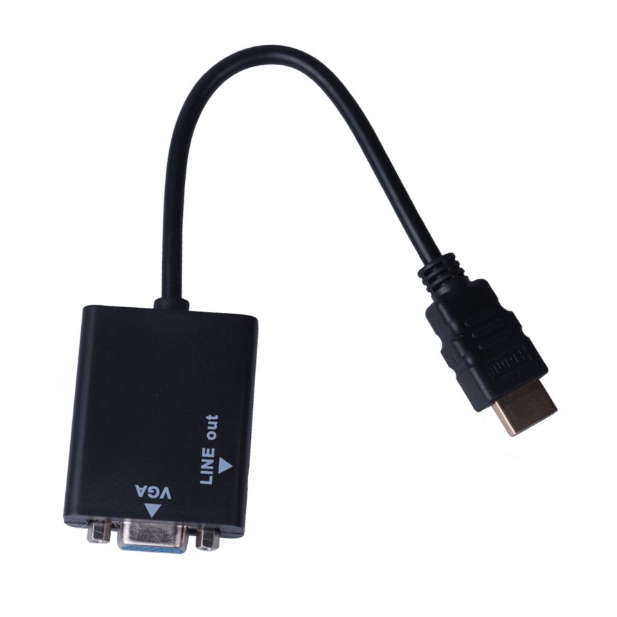 HDMI naar VGA Adapter voor PS4 Male Naar Famale Converter 1080P VGA naar HDMI Adapter Met 3.5 Jack voor TV Box PC Monitor Projector