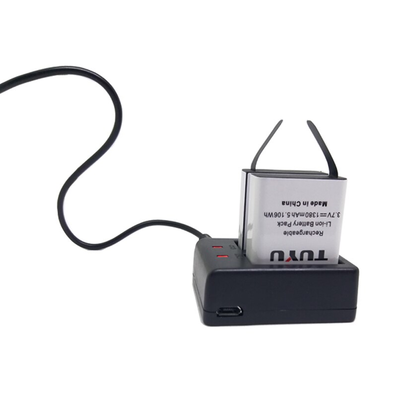 TUYU Batterie D&#39;action Caméra pour EKEN H9 H9R H6S H5S + SJCAM SJ4000 Sj5000 SJ7000 SooCoo F68 C90 c30 C50 gitup2 EK7000 Courageux 4 V50x