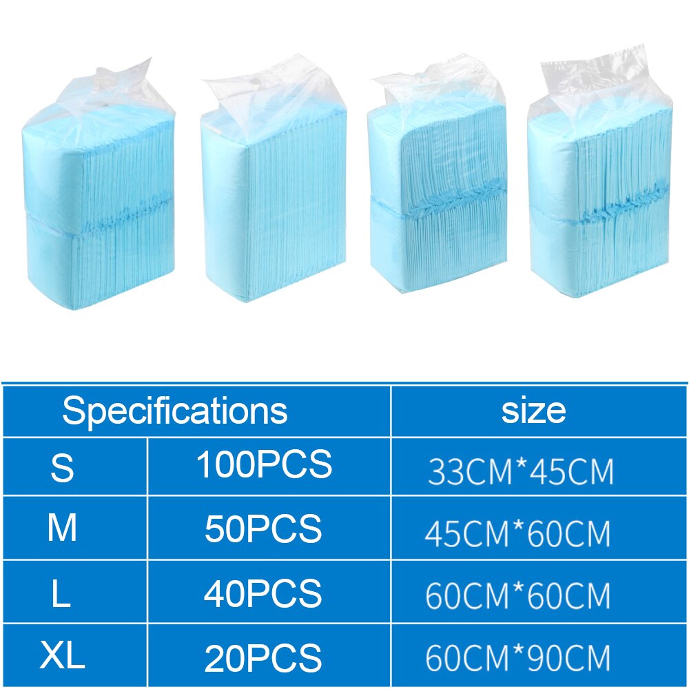 4 Size Super Absorbent Pet Dog Cat Diaper Disposable Healthy Clean Wet Mat Training Pee Pads For Cats Dog Pet Supplies