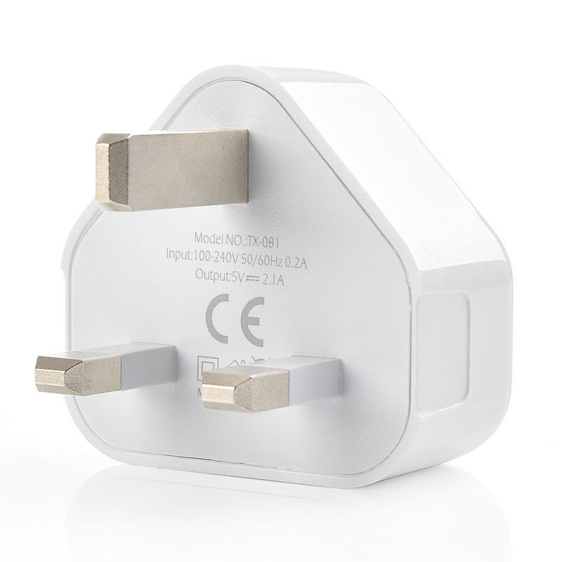 Tonbux UK Plug 3 Pin USB Charger Adapter Power Telefoon Oplader Adapter Voor Smart Phone iphone Xiaomi iPod