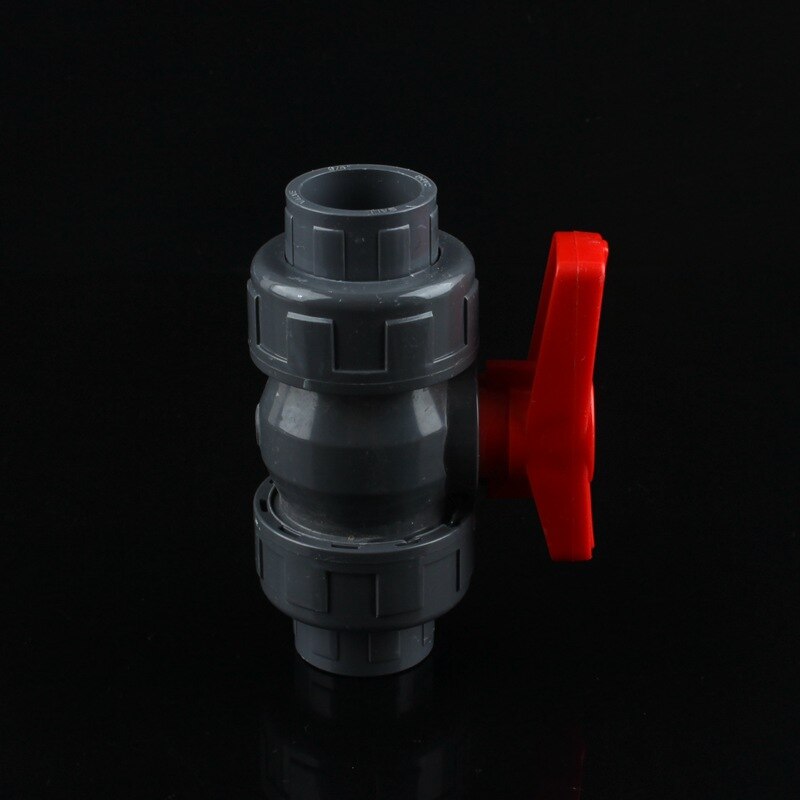 25mm PVC Kogelkraan Afsluiter Water Valve Tool Afsluiter Caps Gate Valve Tuin Water Connectors voor Tuin Irrigatie: Grijs