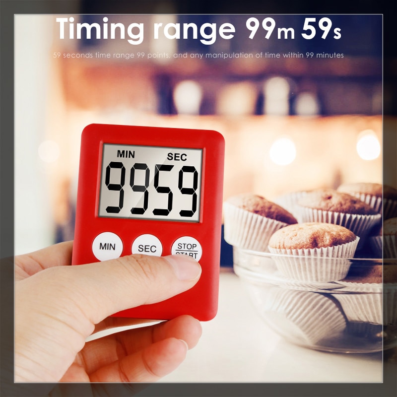 Keuken Timers Magnetische Slim Lcd Timer Met Digitale Scherm Stopwatch Alarm Koken Timer Outdoor Countdown Klok Keuken Gadgets