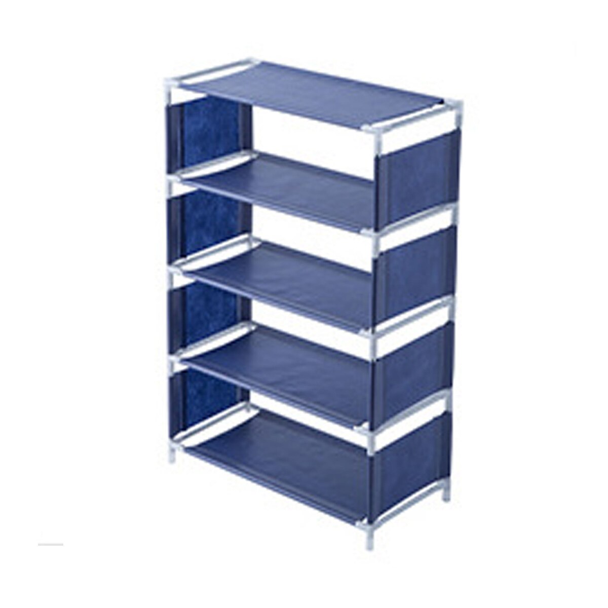 3/4/5 Layers Shoe Rack Assemble Shoes Shelf Simple Hallway Cabinet Organizer Holder Storage Solid Stand Shelves Shoe Home DIY: 5 Layers Navy Blue