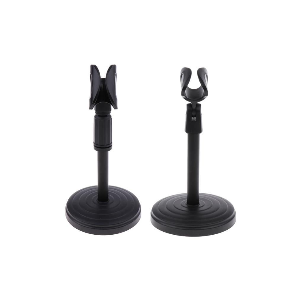 Desktop Microphone Stand Tabletop Clip Holder Mount for Meetings Lectures Podcasts
