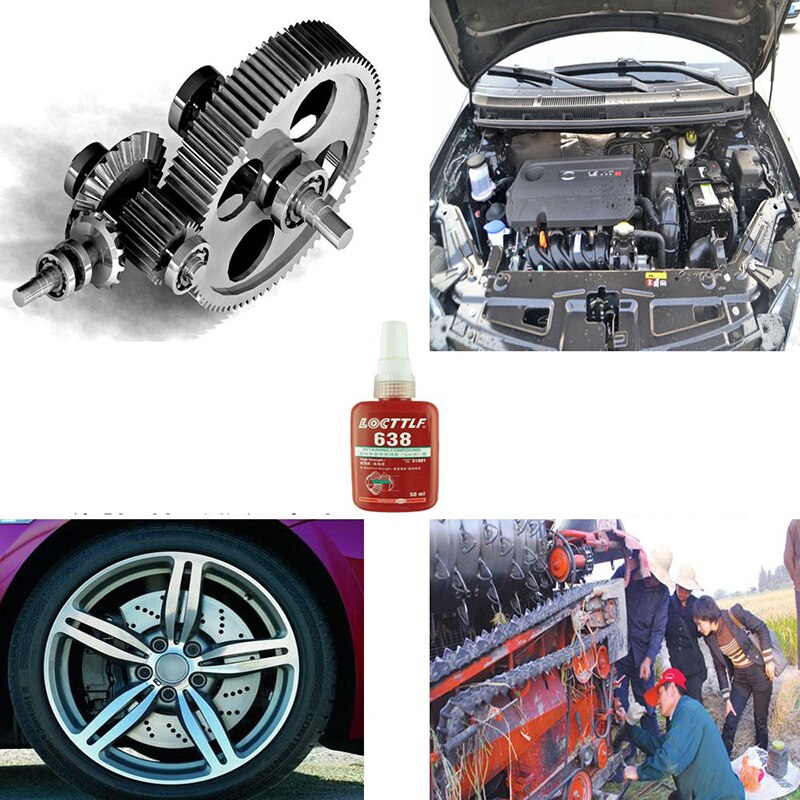 50ml 638 Cylindrical Retainer Locking Adhesive Metal Screw Anaerobic Adhesive Thermal Strength Environment Glue