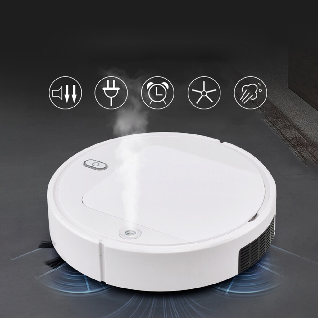 Robotic Vacuum Cleaner Mop Automatic Smart Navigation Water Spray Quiet