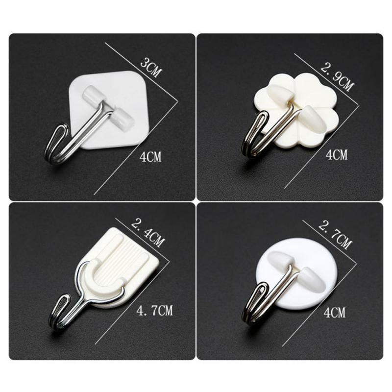 forte auto Adesivo Porta Appendiabiti Da Parete Tazza di Aspirazione ventosa Attaccapanni appendiabiti Risparmiatore Dello Spazio Impermeabile per La Cucina Bagno