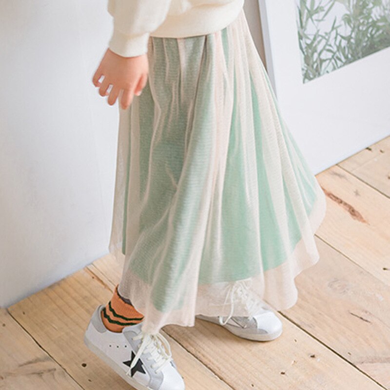 Faldas de princesa de malla para niños, ropa que combina con todo, de longitud media, 8, 12, 13 y 14 años