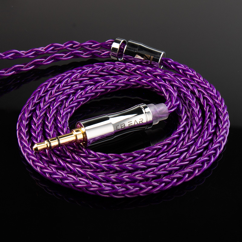 KBEAR Enma 8Core Furukawa Original PCUHD OFC Upgrade Cable 2.5/3.5/4.4mm With 2Pin/MMCX Connector For KBEAR LARK KS2 IEMS