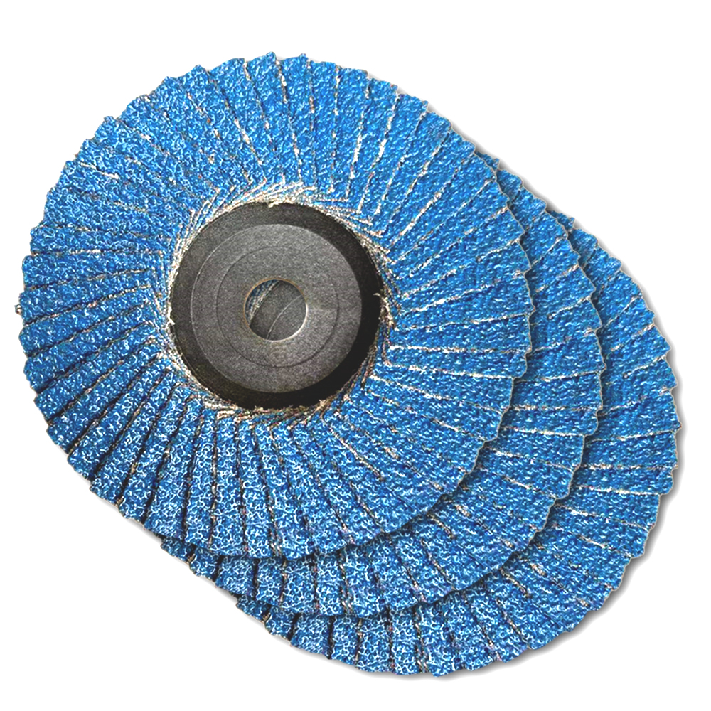 Discos de aleta de 75mm, muelas de corindón de Zirconia, discos de pulido de aleta de grano 40/60/80/120, lijado para herramienta de amoladora angular, 3 uds.