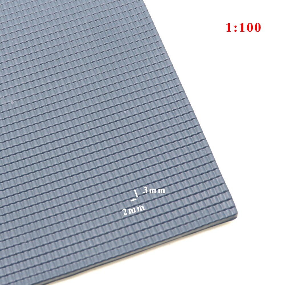 PVC sheet tile roofs HO n scale model building material in size 210x300mm for architecture layout: scale 100